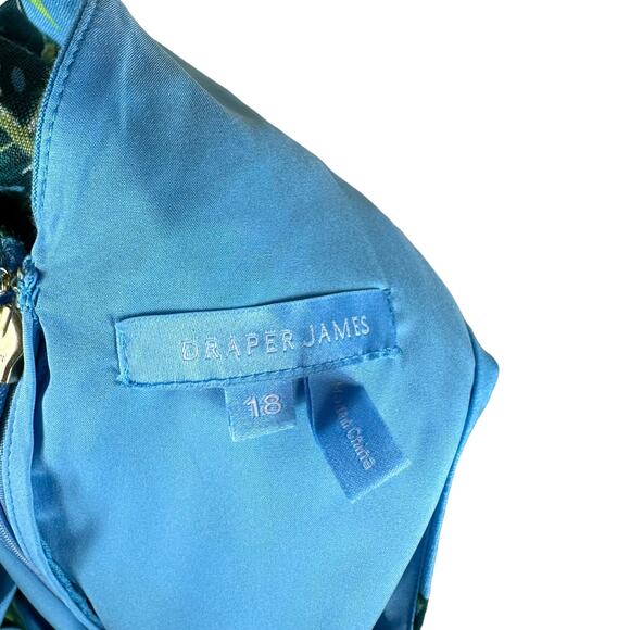 DRAPER JAMES Tropical Palm Women's Puff Sleeve Blouse Top Size 18 Colorful - Picture 4 of 8